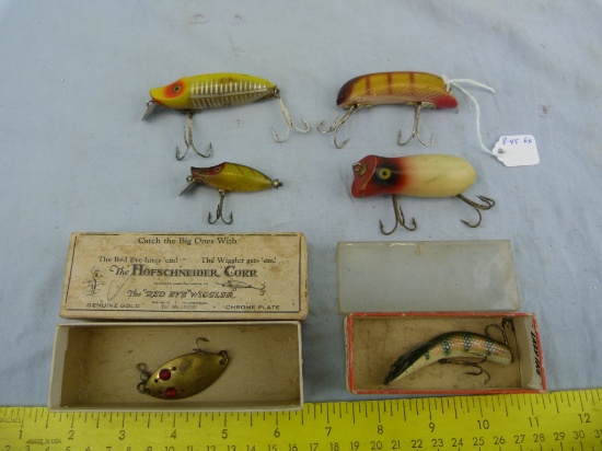 6 Fishing lures, various conditions, 6x$