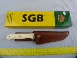 Puma SGB Buffalo Hunter knife, German Steel, bone handles