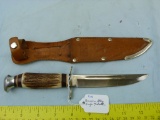 Edgemark Germany 461 stag knife w/sheath