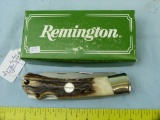 Remington UMC USA R3 big game knife, stag handle