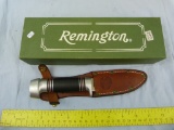 Remington UMC USA RH-31 knife w/leather sheath, NIB