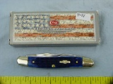 Case XX USA blue muskrat knife, w/box