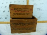 2 Winchester wood ammo boxes, 2x$
