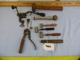 10 assorted vintage reloading tools, includes Winchester screwdriver