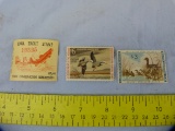 3 Conservation stamps, AOM