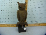 General Fiber double face paper mache owl, 15-1/2