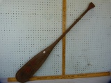 Indian Head wood canoe paddle, some original paint