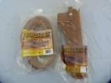 Hunter leather ammo belts & holster, 2x$