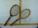 2 Winchester wood tennis rackets, 2x$