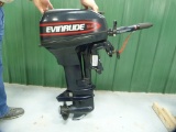 1998 Evinrude 9.9 2 stroke motor with gas tank, A-1 condition