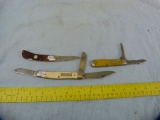 3 Folding knives: Remington & Craftsman, 3x$