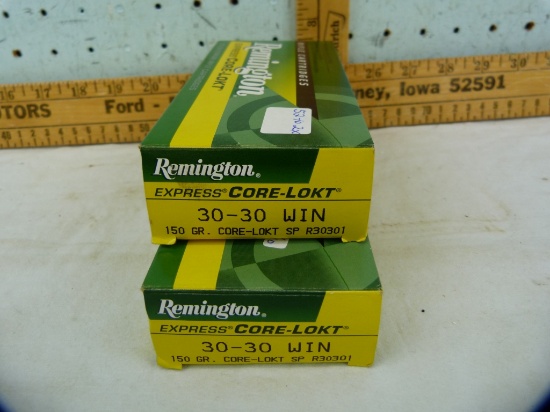 Ammo: 2 boxes/20 Remington 30-30 Win, 150 gr, 2x$