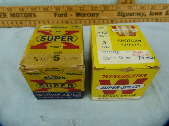 Ammo: 2 boxes/25 Winchester & Western .410, 3", paper, 2x$