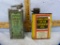 2 Tins: McCormick-Deering Cream Separator Oil, one quart & Standard Carriage Axle Oil, with nozzle