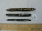 3 Sheaffer items: 2 fountain pens & 1 pencil