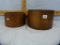 2 Wooden cheese boxes, larger is 4-1/4