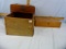 3 Wooden boxes, various conditions