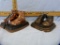 2 Pair metal bookends: baby shoes, 4