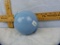 Blue milkglass lightning rod ball, 5