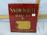 Snow White Bakery tin, L. Iten & Sons, Clinton, IA