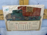 1936 small calendar:  Dale Roth Ollie, Iowa Phone 38 advertising, 6