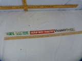 Metal advertising display sign: Kool/Viceroy Cigarettes