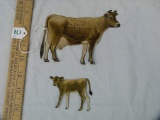 De Laval Cream  Separators, metal advertising cow & calf