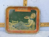 Coca-Cola metal tray, 10-1/2 T x 13-1/4