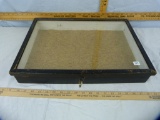 Wood & glass display case, 13-1/2