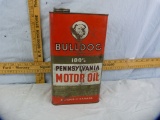 Bulldog 100% Pennsylvania Motor Oil, 1 gallon tin