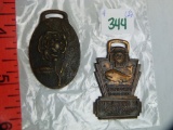 2 Watch fobs: 1910 & 1934
