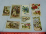 9 Cards - old machinery/farm advertising