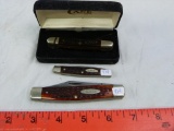 (3) Case XX knives: 6292, USA 6233, & USA 06263 w/hardcase