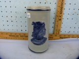 Collector's Old Sleepy Eye blue & white pottery vase