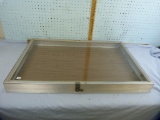 Aluminum & glass display, Allstate Mfg. Co. SHIPPING$$
