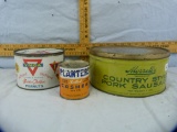 3 Tins: Morell's, YMCA, & Planters