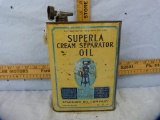 Superla Cream Separator Oil - one half gallon; Standard Oil Company