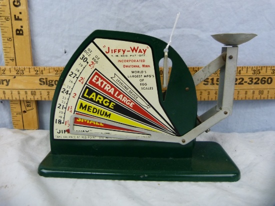 Jiffy-Way egg scale, 8" W