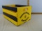 Black & Gold wooden crate with decals made by Jim Thompson