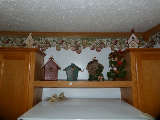 6 decorative birdhouses