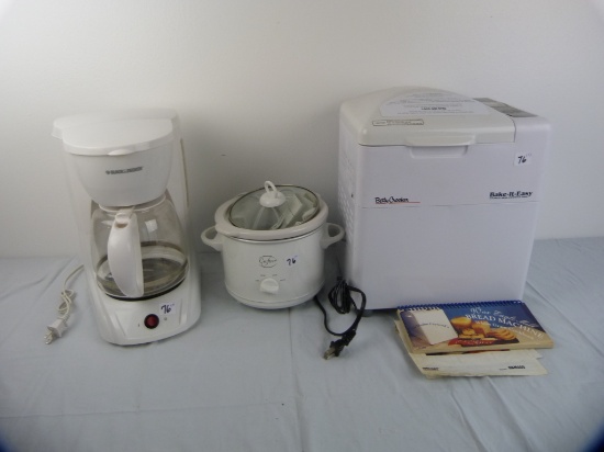 (3) small kitchen appliances -