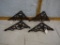 (4) L-shape shelf brackets (new) with star emblem - AOM  9