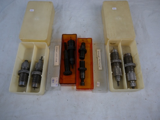 (4) die sets:  Lyman .243 Win & .357 Win and Pacific .22 Hornet & .257 Roberts - AOM
