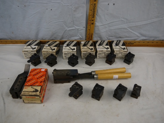(12) bullet molds: Lyman, Ideal, and Hensley & Gibbs