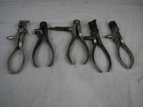 (5) reloading tools: Ideal .32 WCF, .30 US, .38 S&W M, .32-20, .38 spl - AOM