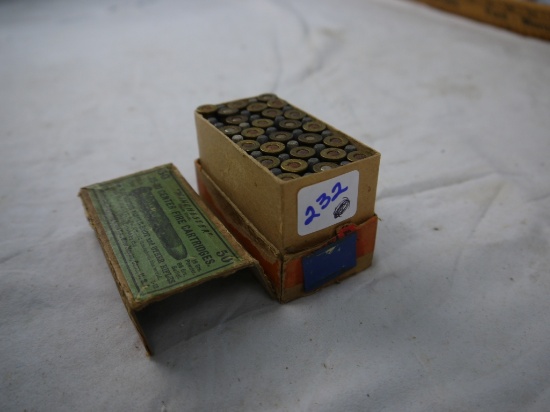 Ammo: 50 rounds .25-20 Winchester center fire cartridges