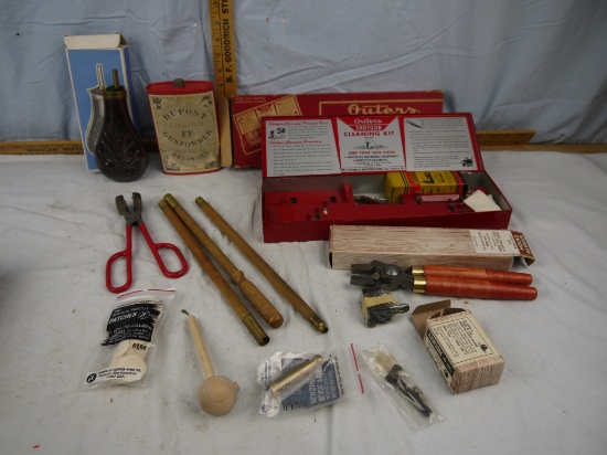 Gun cleaning equipment and black powder items