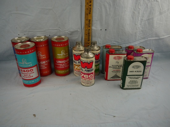 (12) canisters of gun powder WE CANNOT SHIP GUNPOWDER -
