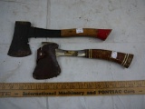 (2) hatchets: Bridgeport made in USA & Estwing 14A made in USA (rust on butt of handle) - AOM