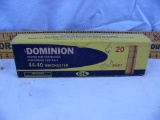 Ammo: 1 box Dominion 44-40 Winchester, 20 rds